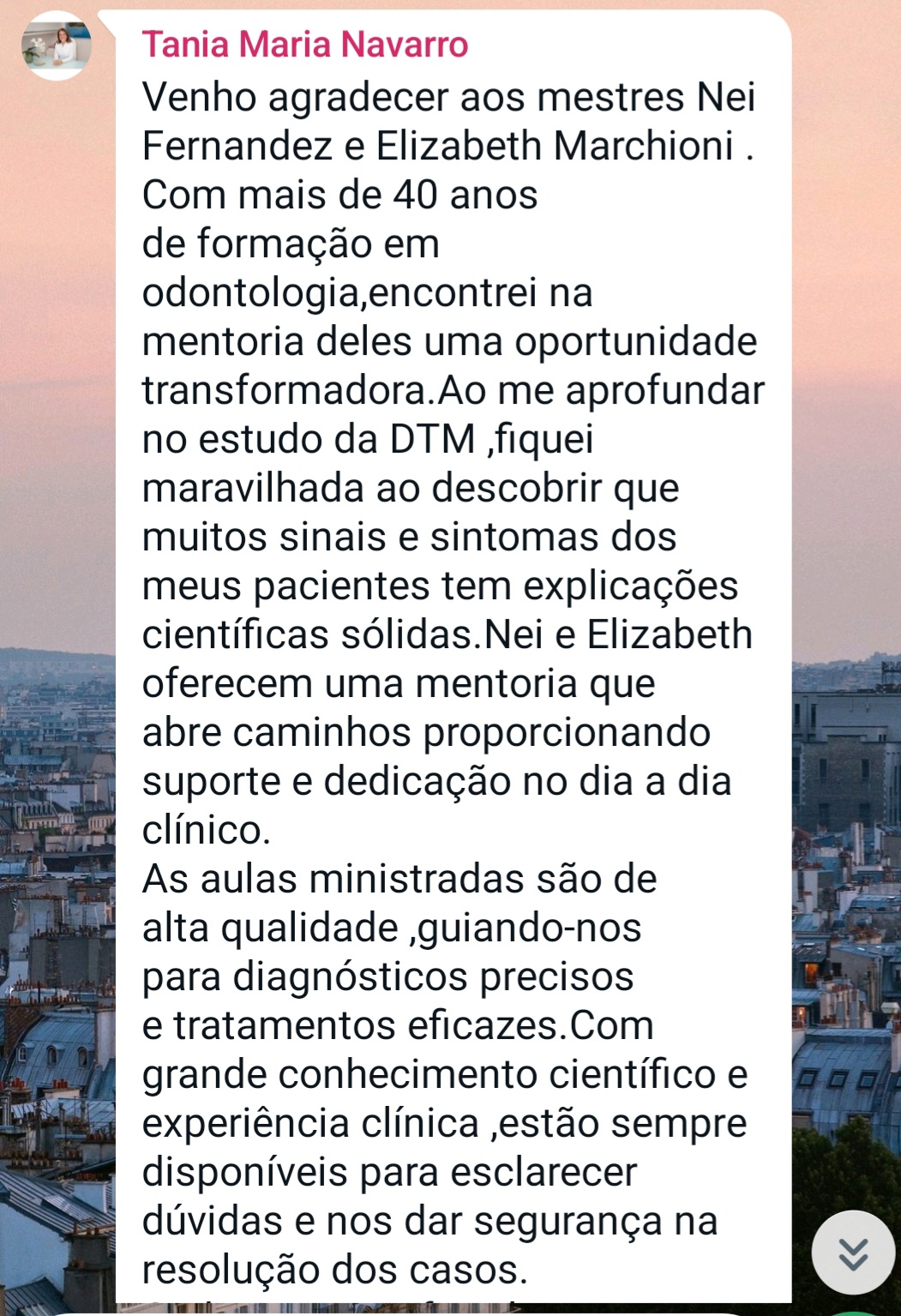 Depoimento de Tania Maria Navarro